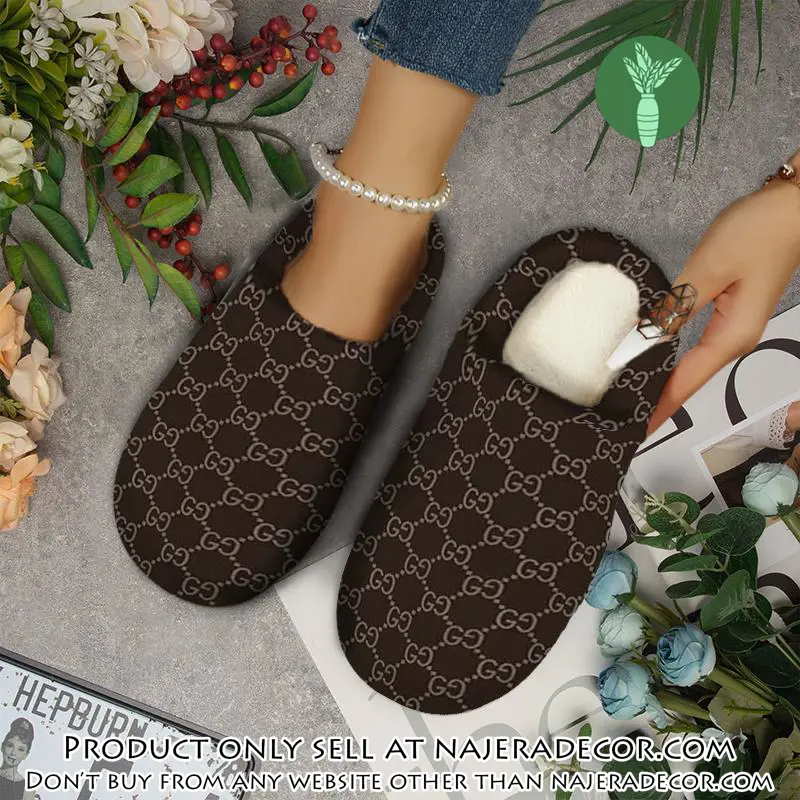 Gucci fleece slippers luxury inhouse slippers ihs1013 njr3411801